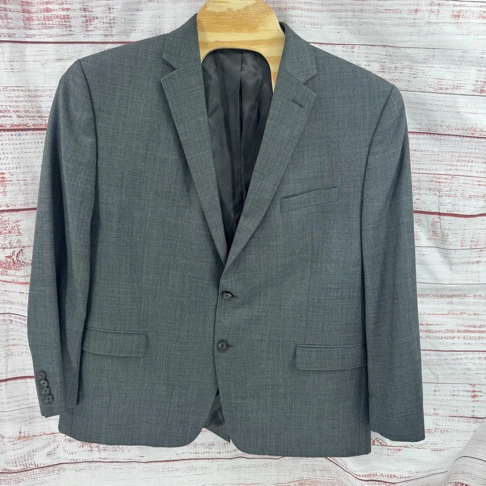 Lauren Ralph Lauren Suit Jacket Blazer Mens 48R Gray Wool Single Vent
